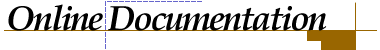 Online Documentation