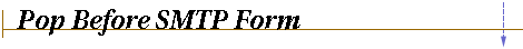 Pop Before SMTP Configurations