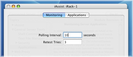 Monitoring settings for NetCloak